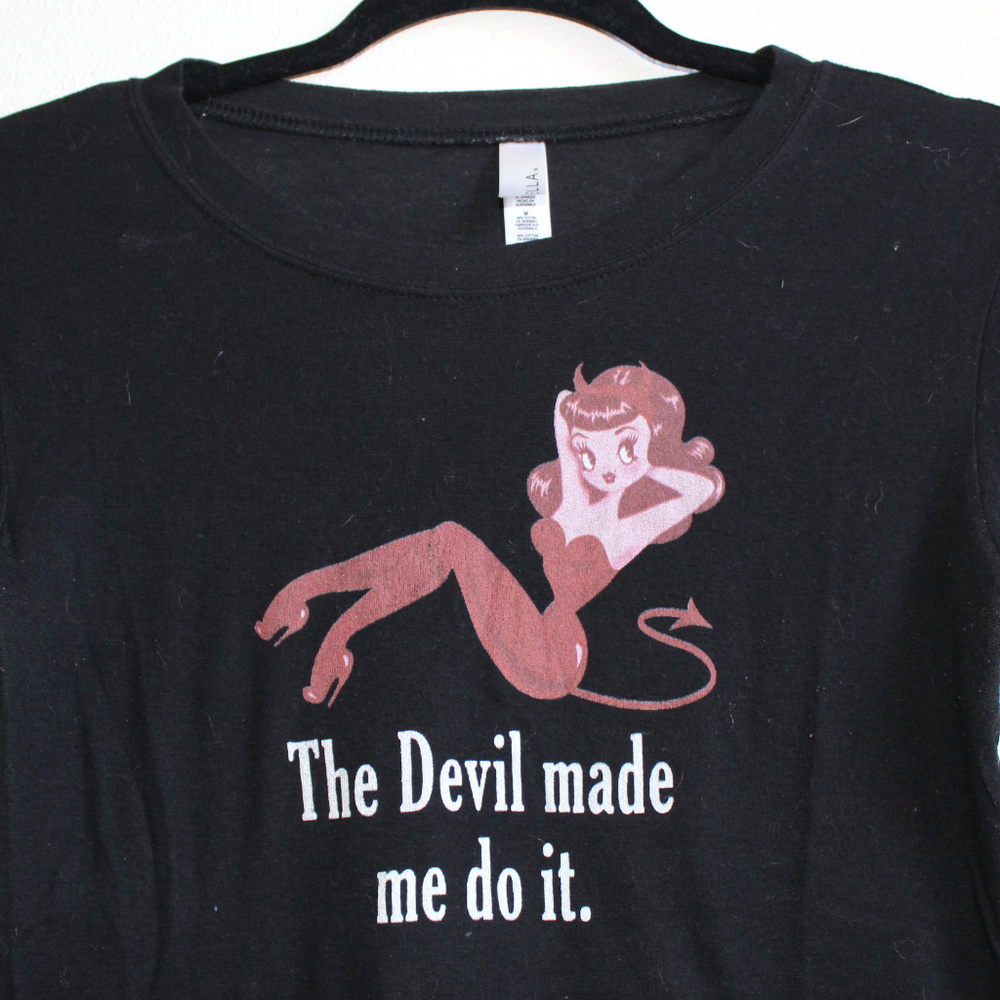 The Devil Made Me Do It T-shirt - Abaddon Cosplay